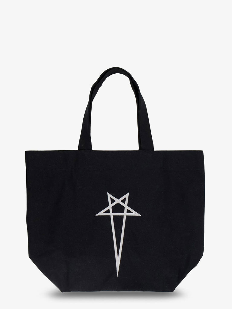 Canvas handbag with front logo