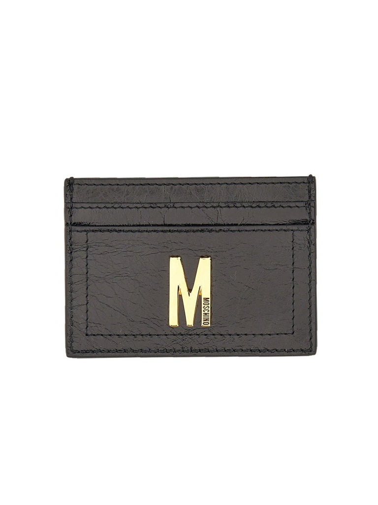 CARD HOLDER WITH GOLD PLAQUE