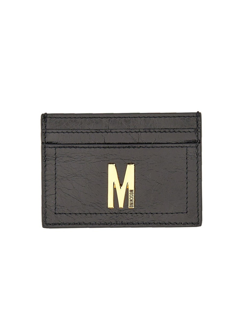 CARD HOLDER WITH GOLD PLAQUE