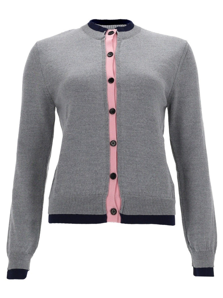 CARDIGAN CON DETTAGLIO DOPPIO BORDO