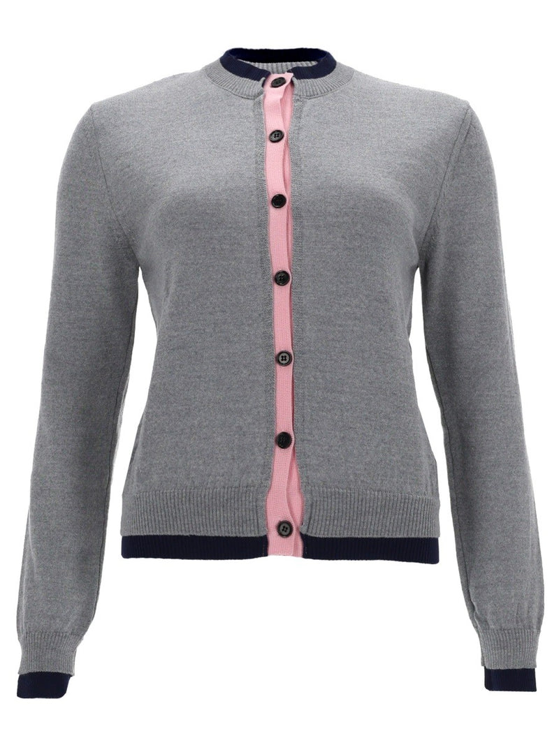 CARDIGAN CON DETTAGLIO DOPPIO BORDO