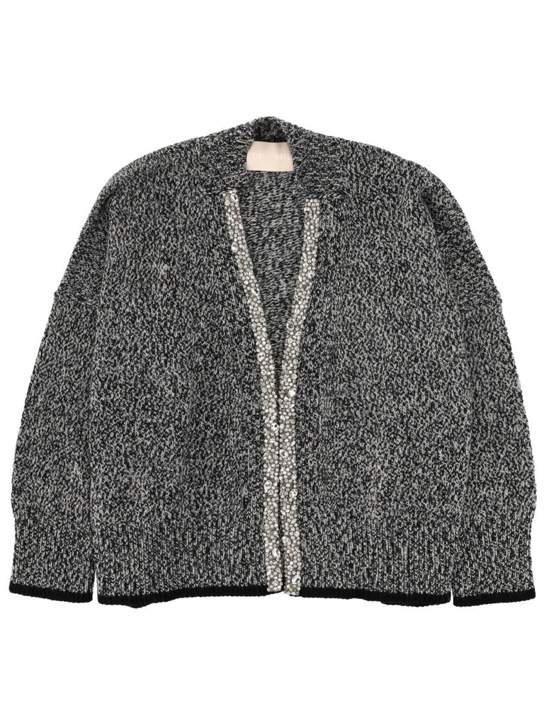 CARDIGAN WITH MOULINÉ WORKMANSHIP