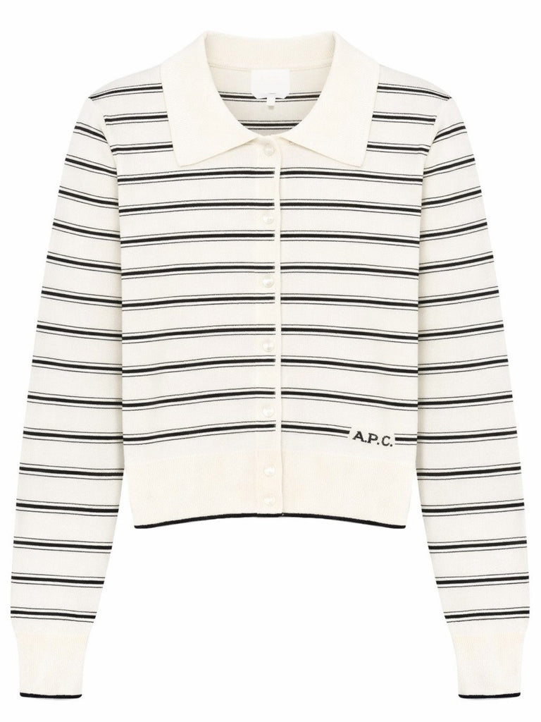CARDIGAN WITH POLO COLLAR