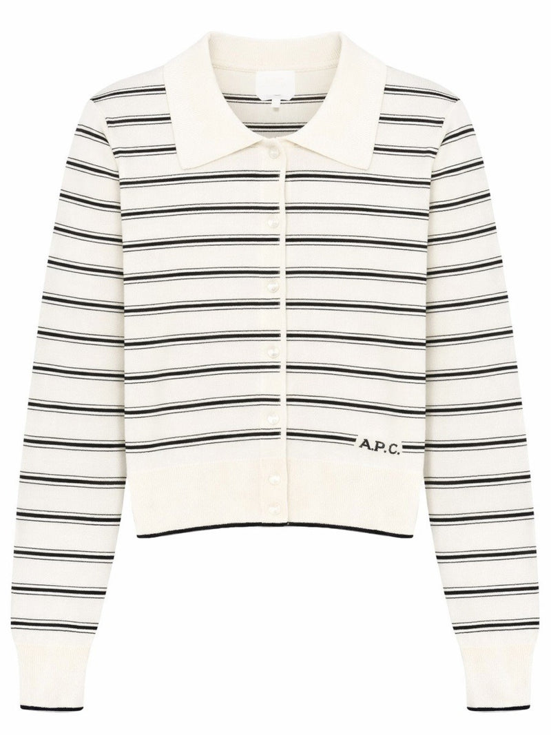 CARDIGAN WITH POLO COLLAR