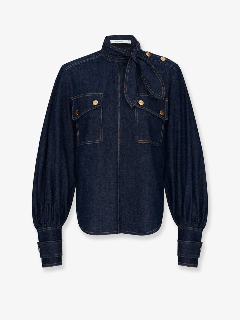 Cargo denim shirt