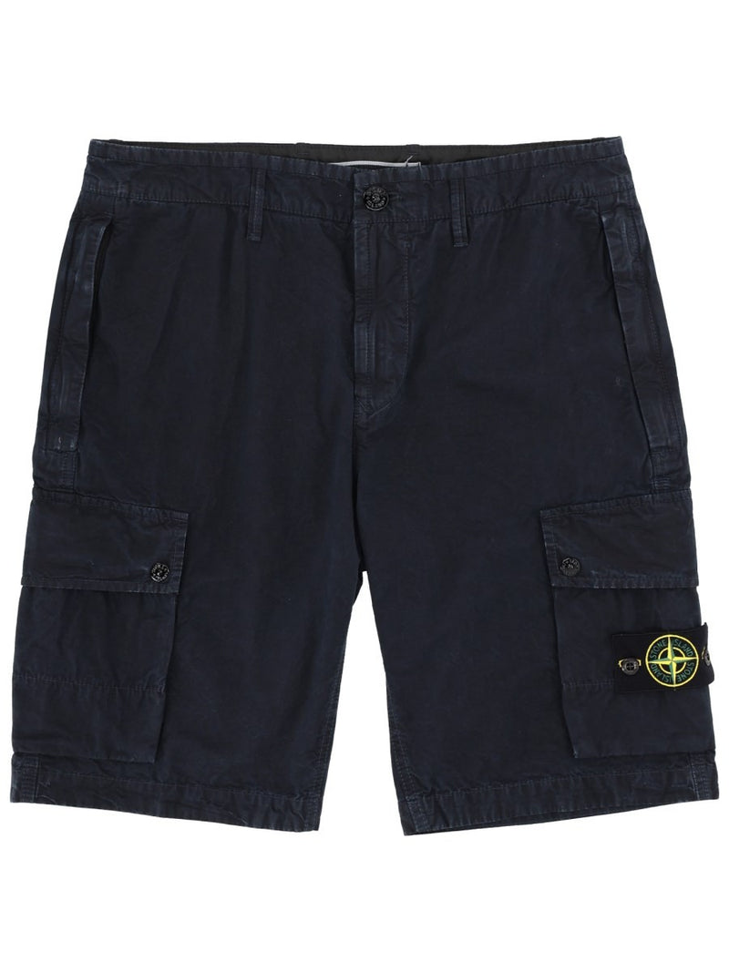 CARGO SHORTS WITH LOGO PATCH