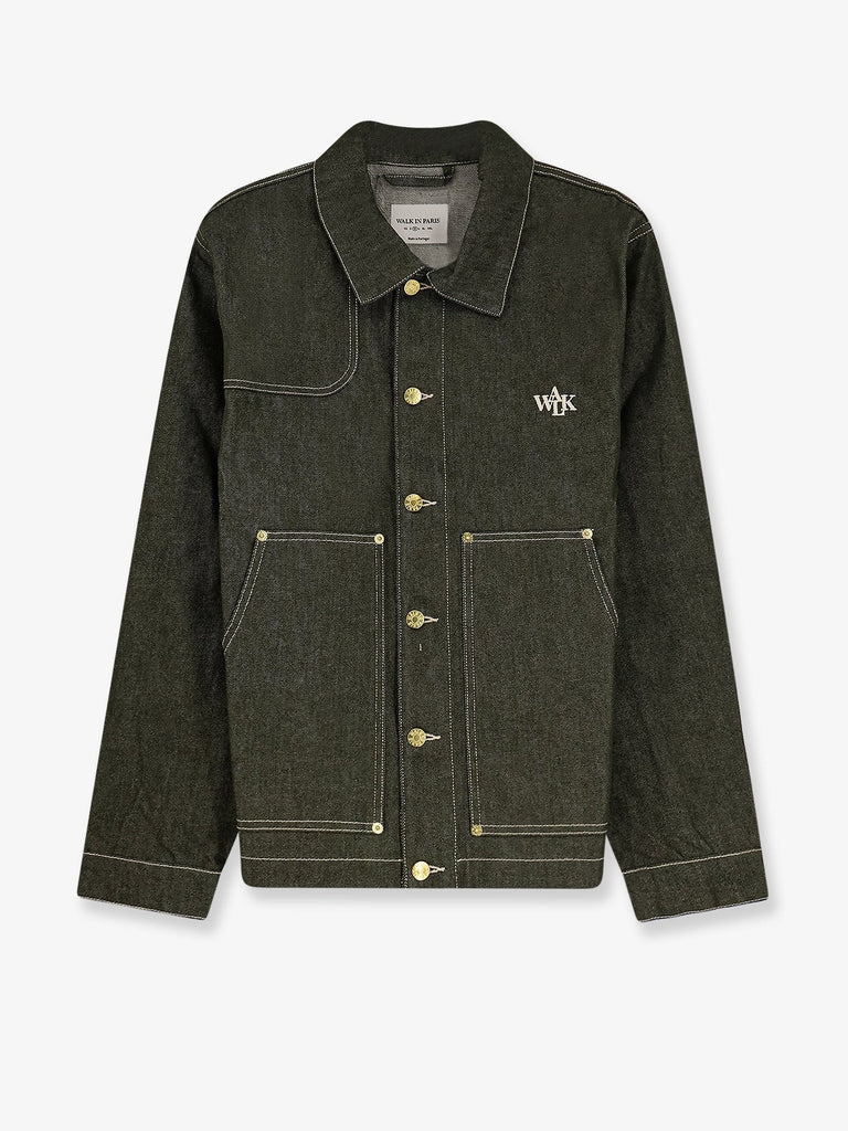 Carpenter's green denim jacket