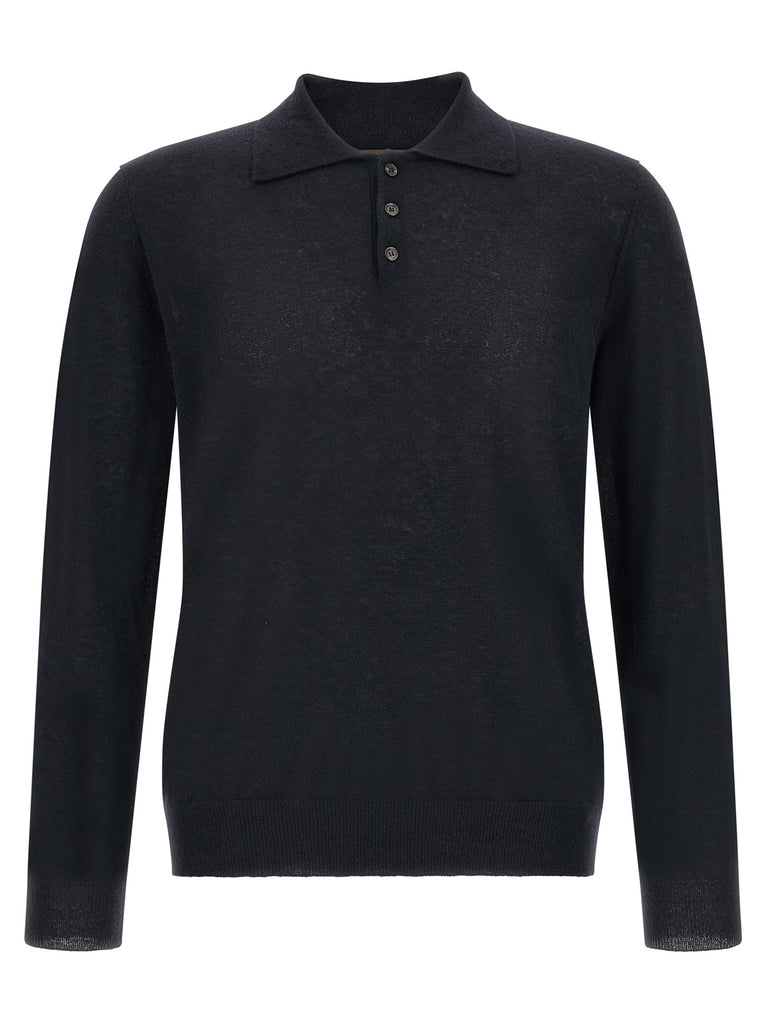 Cashmere polo shirt