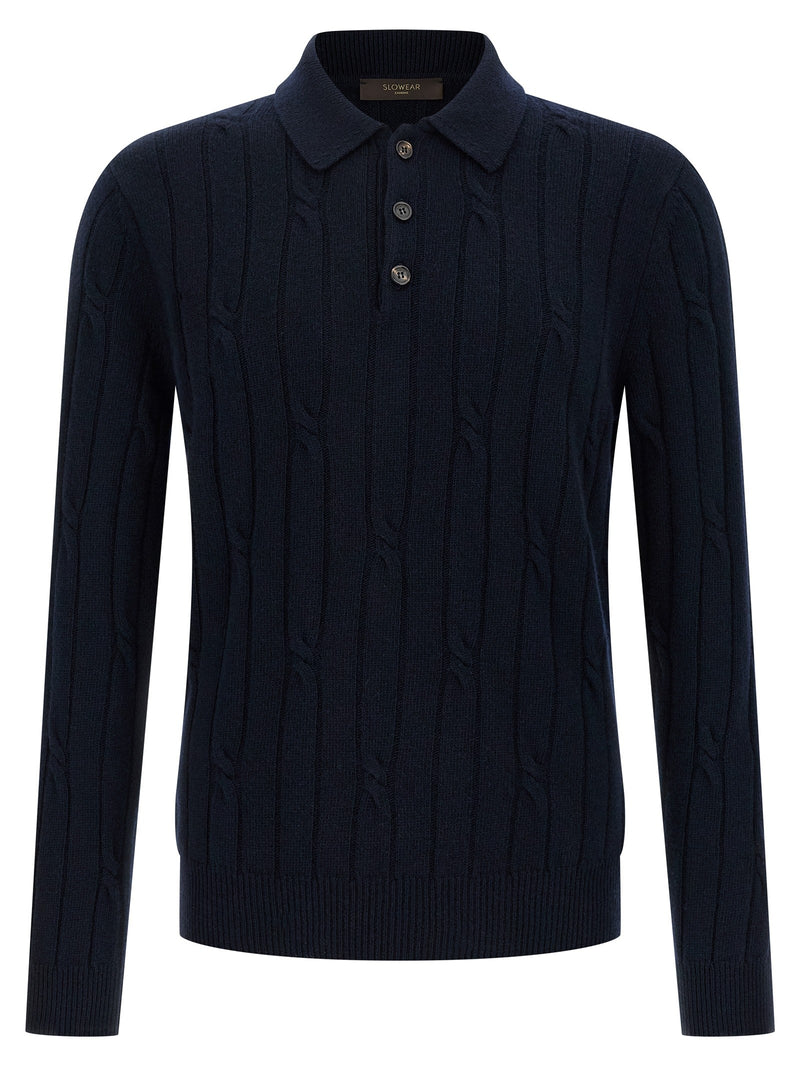 Cashmere polo shirt