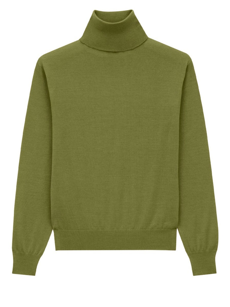CASHMERE, WOOL AND SILK TURTLENECK