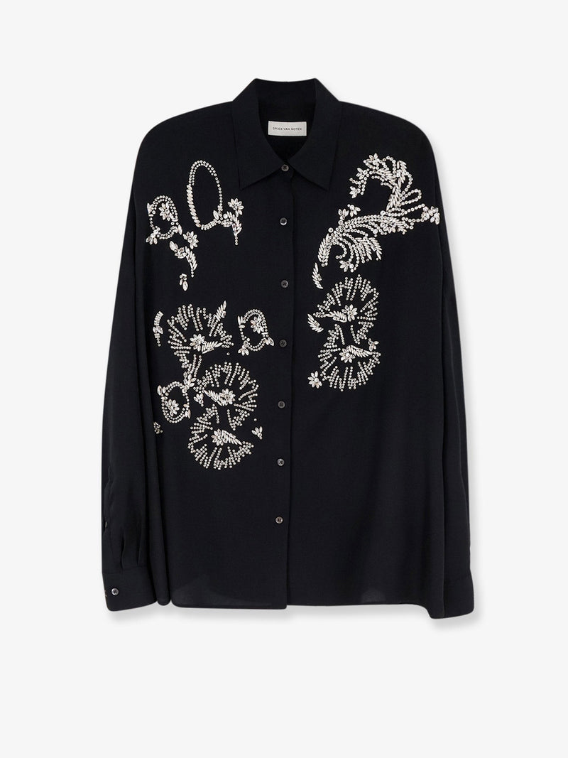 Casia shirt with rhinestones