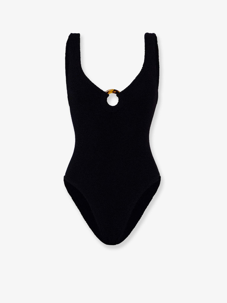 Celine Crinkle fabric one-piece swimsuit