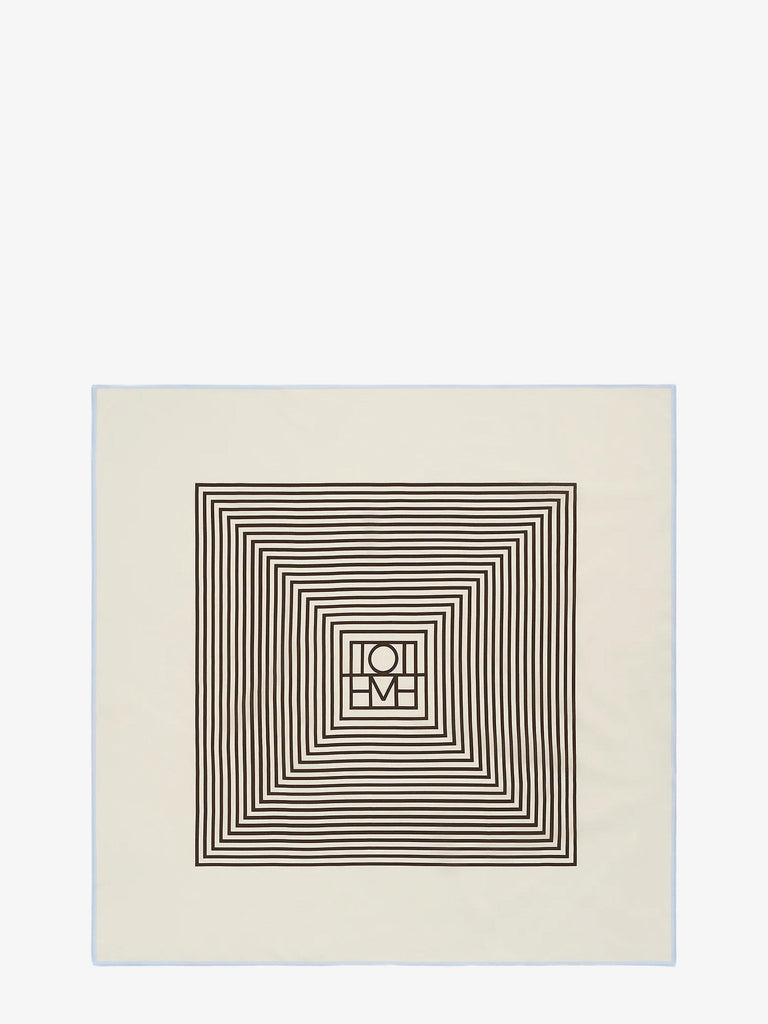 Centered Monogram silk foulard