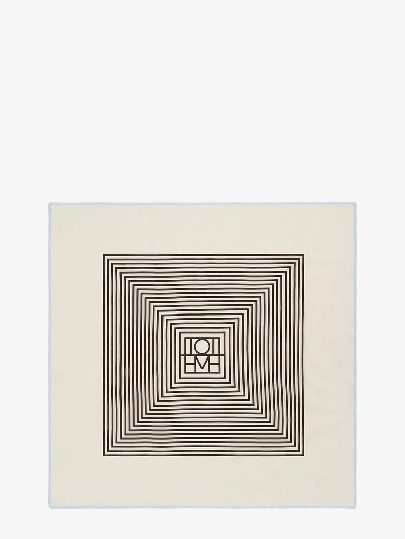 Centered Monogram silk foulard