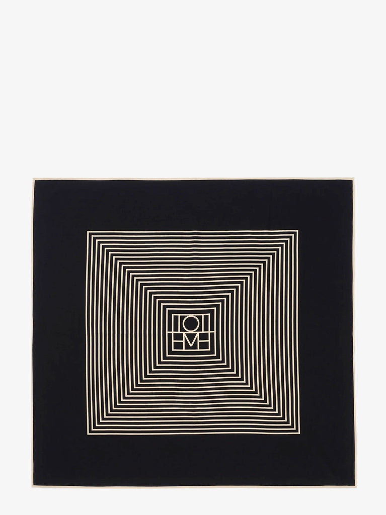 Centered Monogram silk foulard
