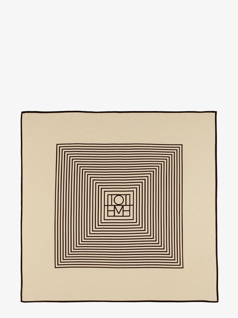 Centered Monogram silk foulard