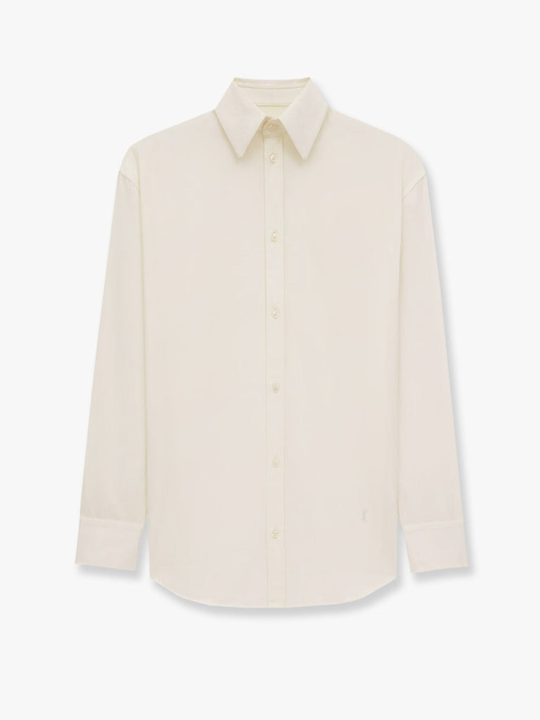 Certified cotton shirt with Monogram embroidery