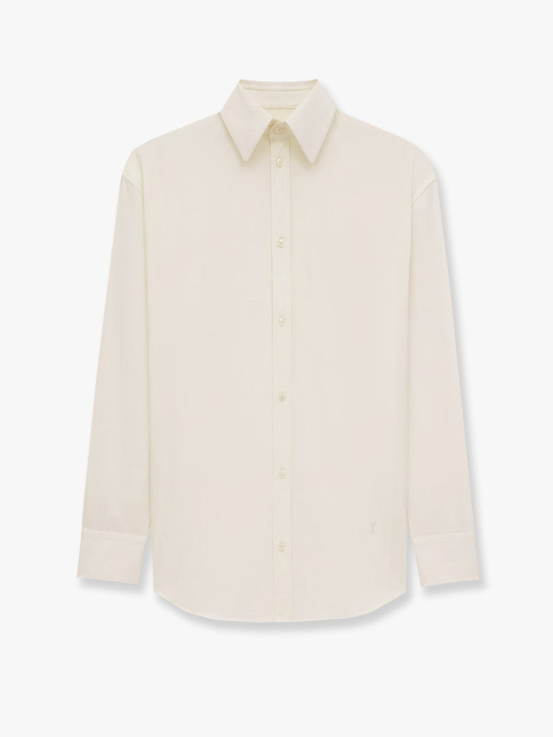 Certified cotton shirt with Monogram embroidery