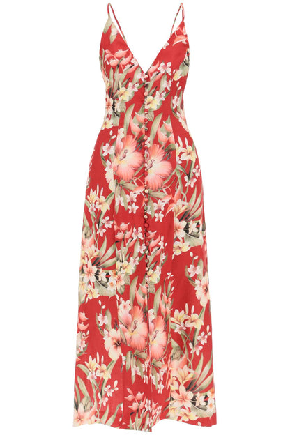 Zimmermann Lexi Floral Slip Dress   Red