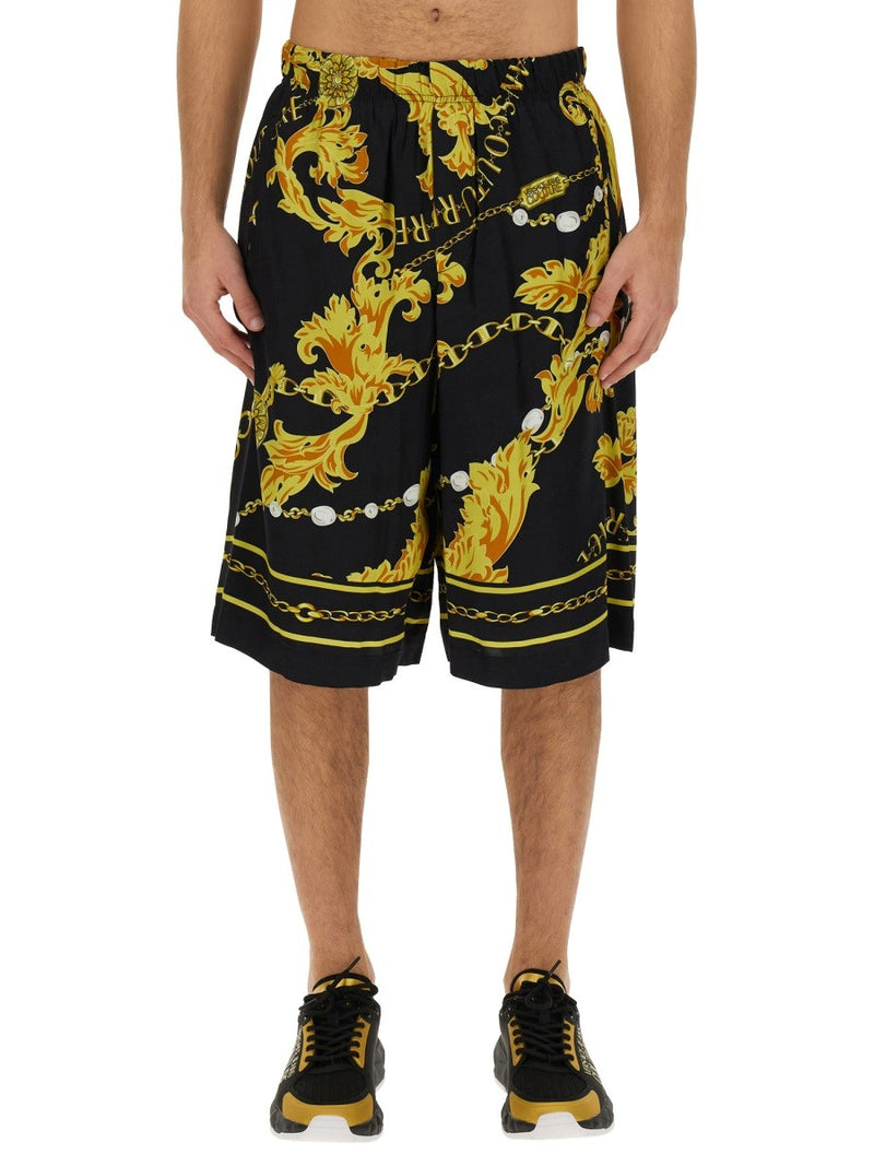 "CHAIN COUTURE" BERMUDA SHORTS