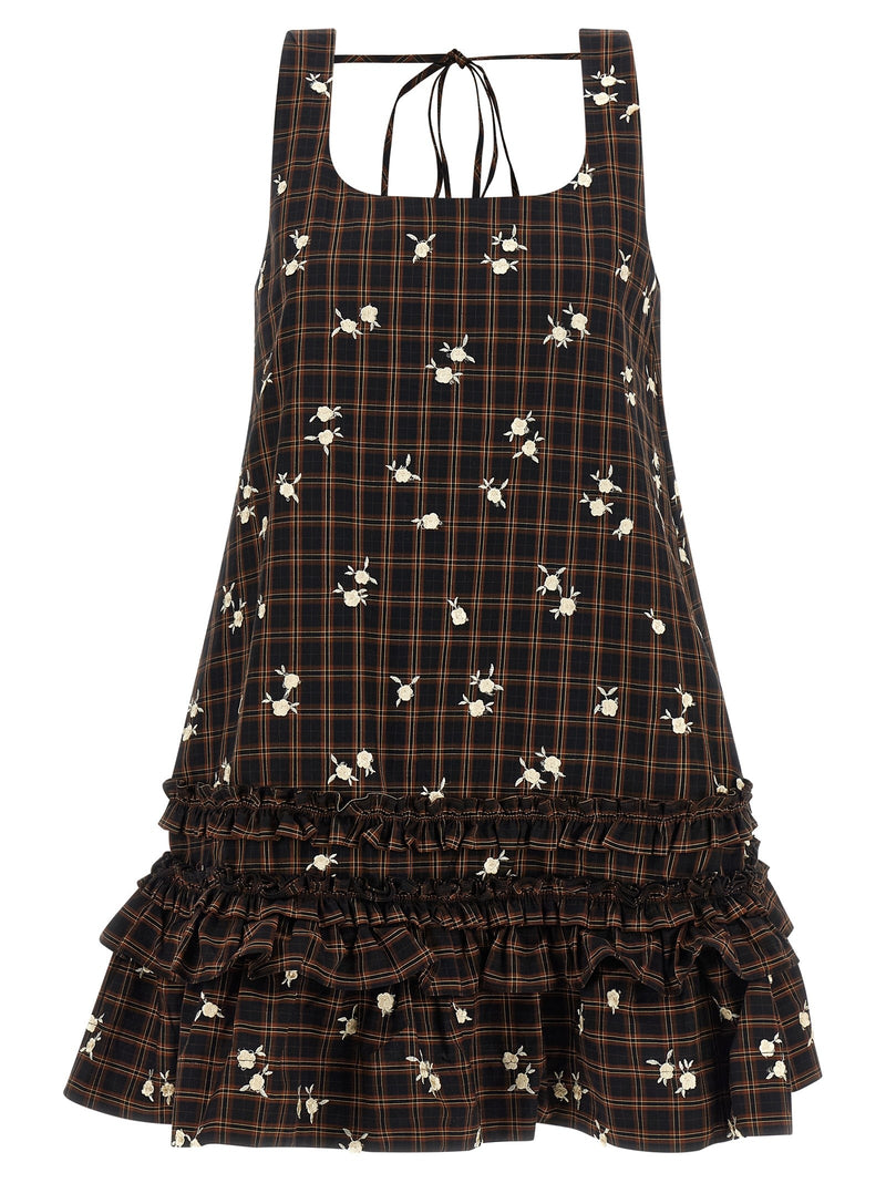 'Check Flower' dress