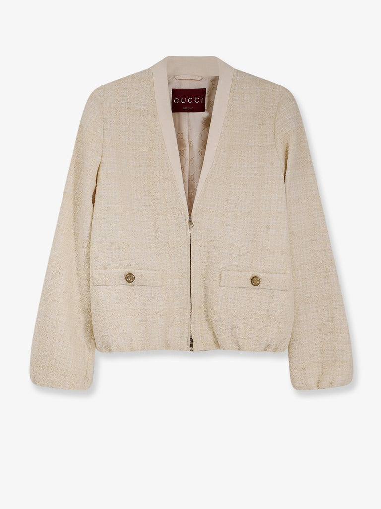 Checked cotton tweed jacket