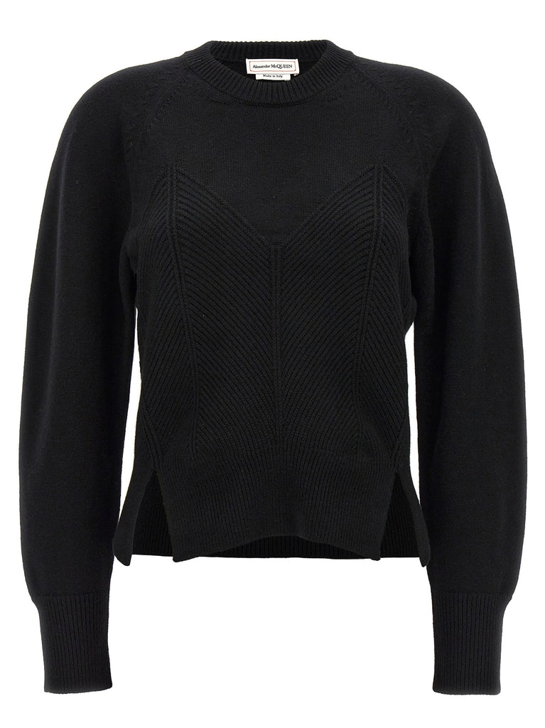'Chevron Corset' sweater