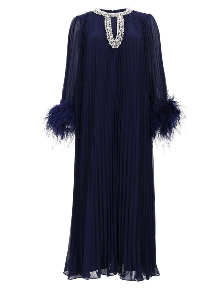 CHIFFON MIDI DRESS