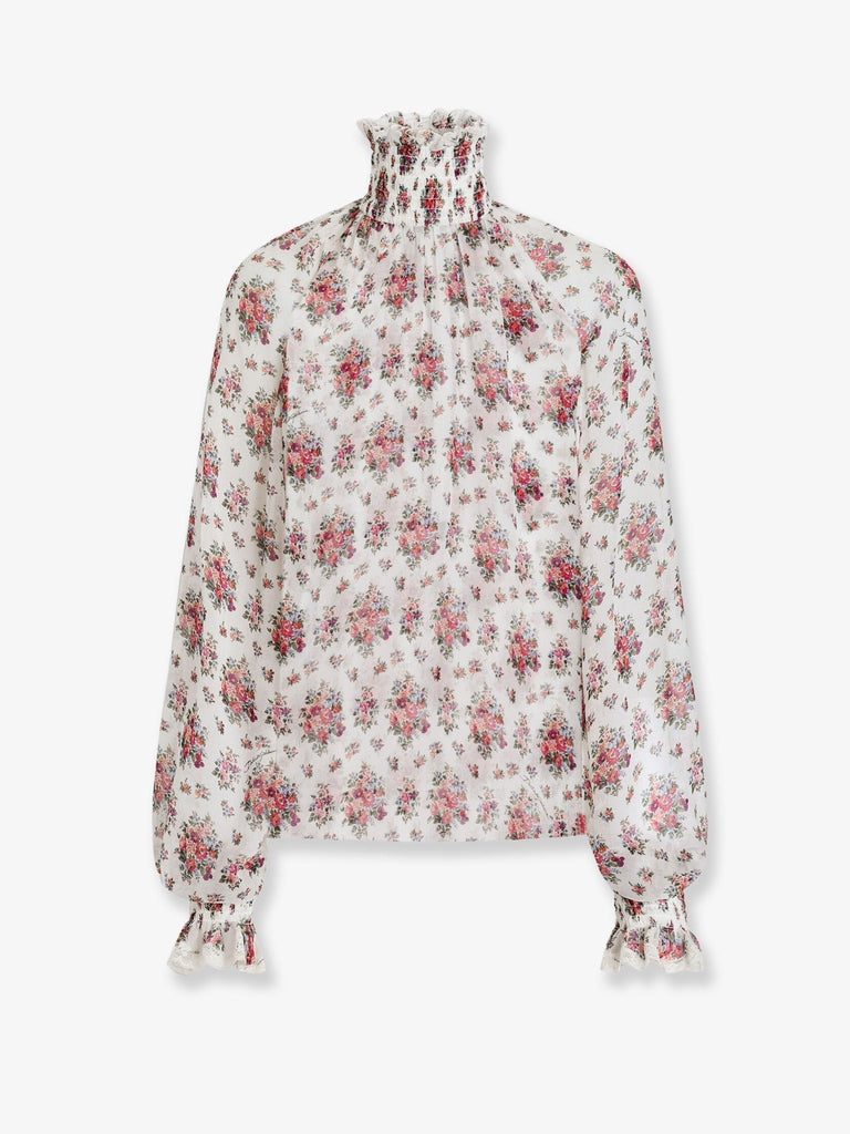 Chiffon shirt with a Mazzolini di Fiori
