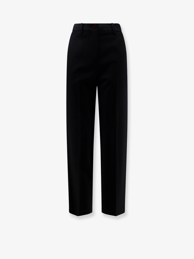 Cigarette virgin wool trousers