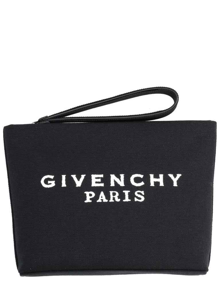 CLUTCH BAG WITH LOGO