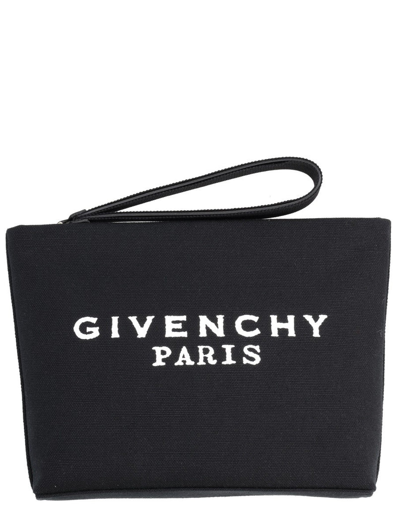 CLUTCH BAG WITH LOGO