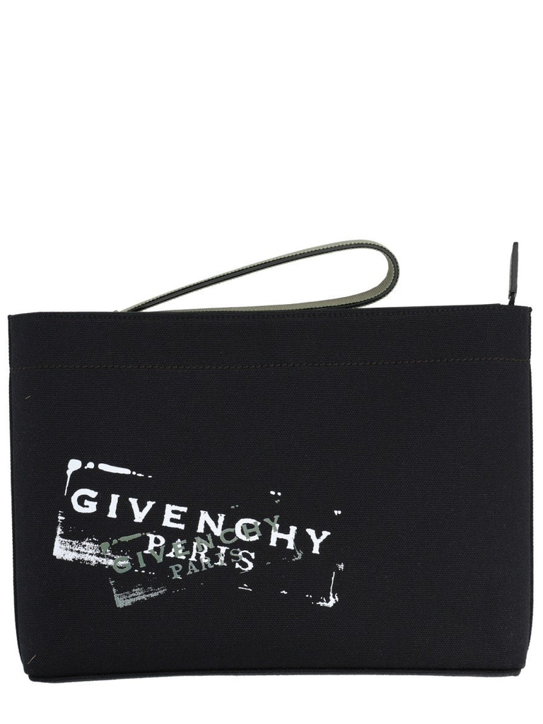 CLUTCH BAG WITH LOGO