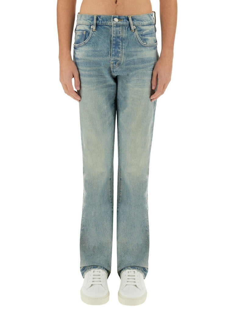 "COATED FLARE" JEANS