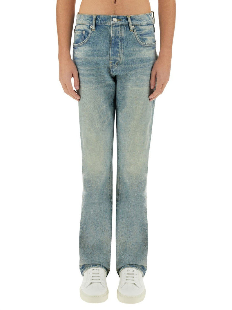 "COATED FLARE" JEANS