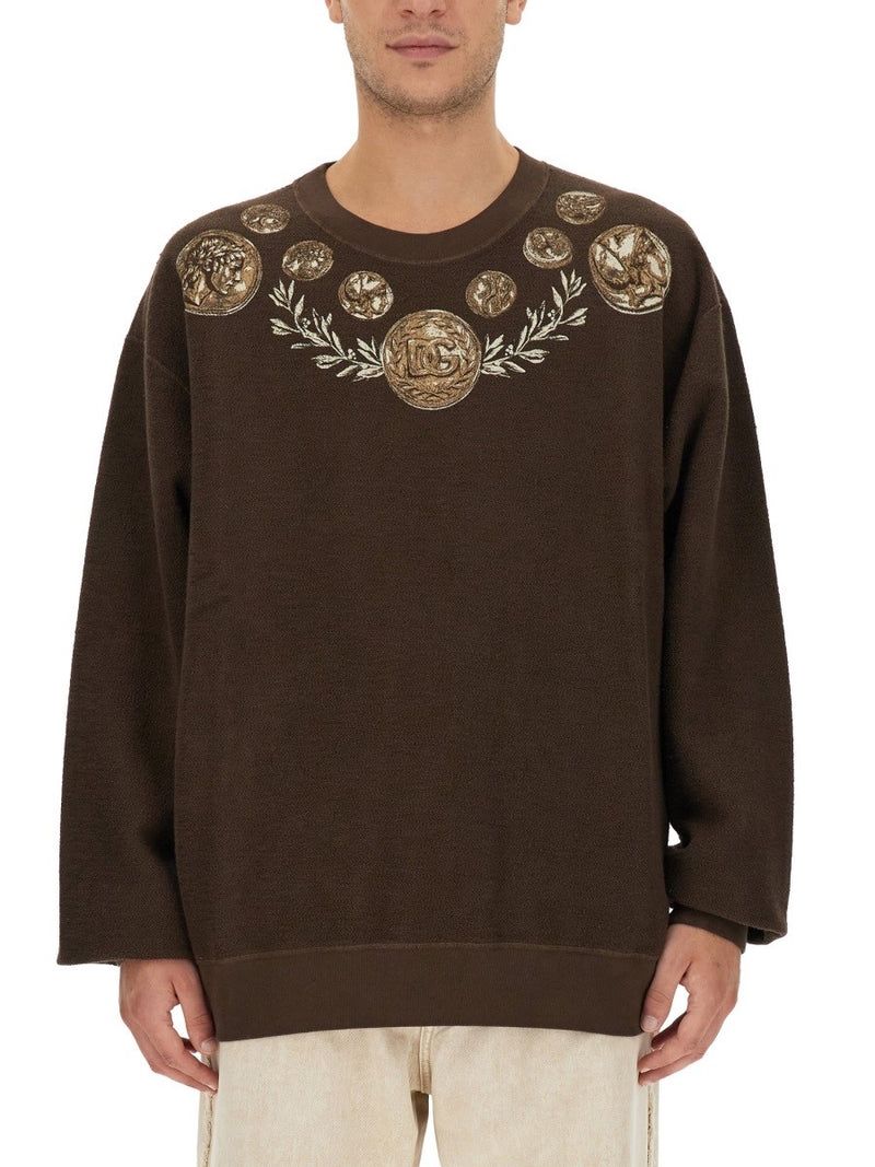 COIN PRINT SWEATSHIRT