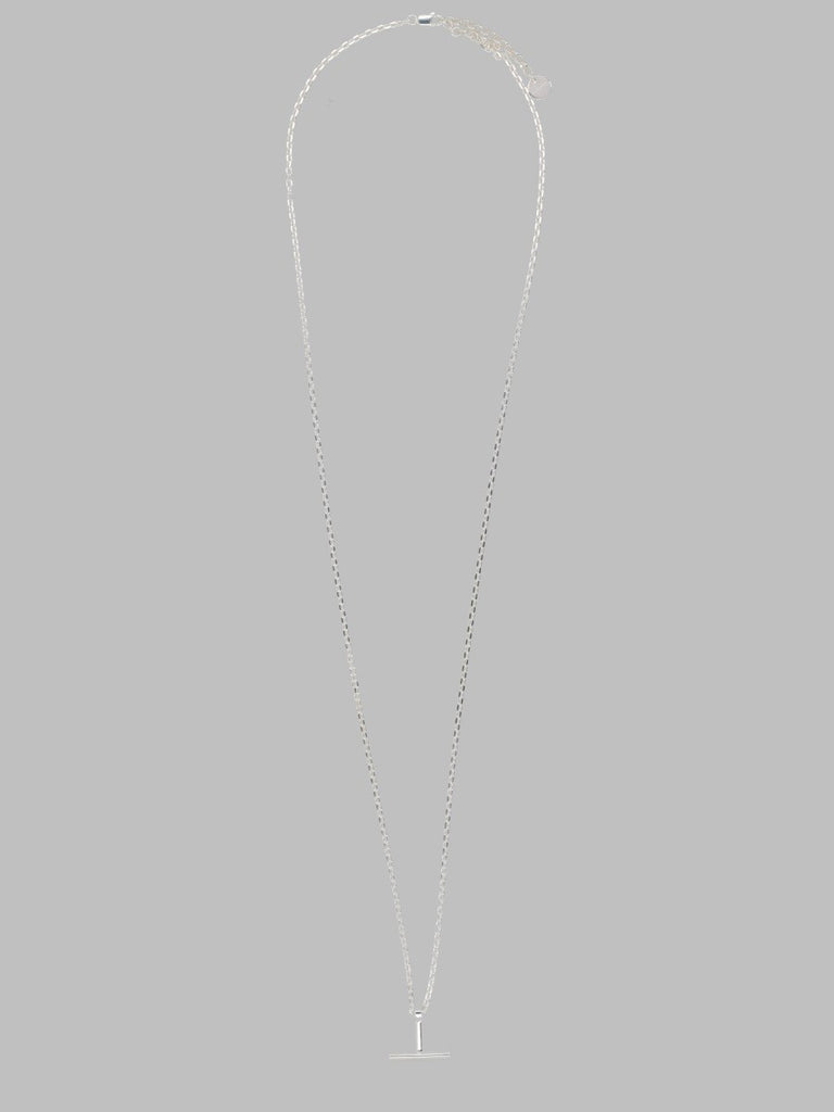 COLLANA A CIONDOLO A T IN ARGENTO