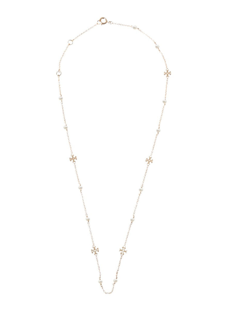 COLLANA "KIRA" CON LOGO E PERLE