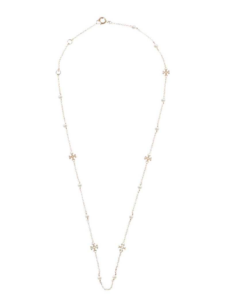 COLLANA "KIRA" CON LOGO E PERLE