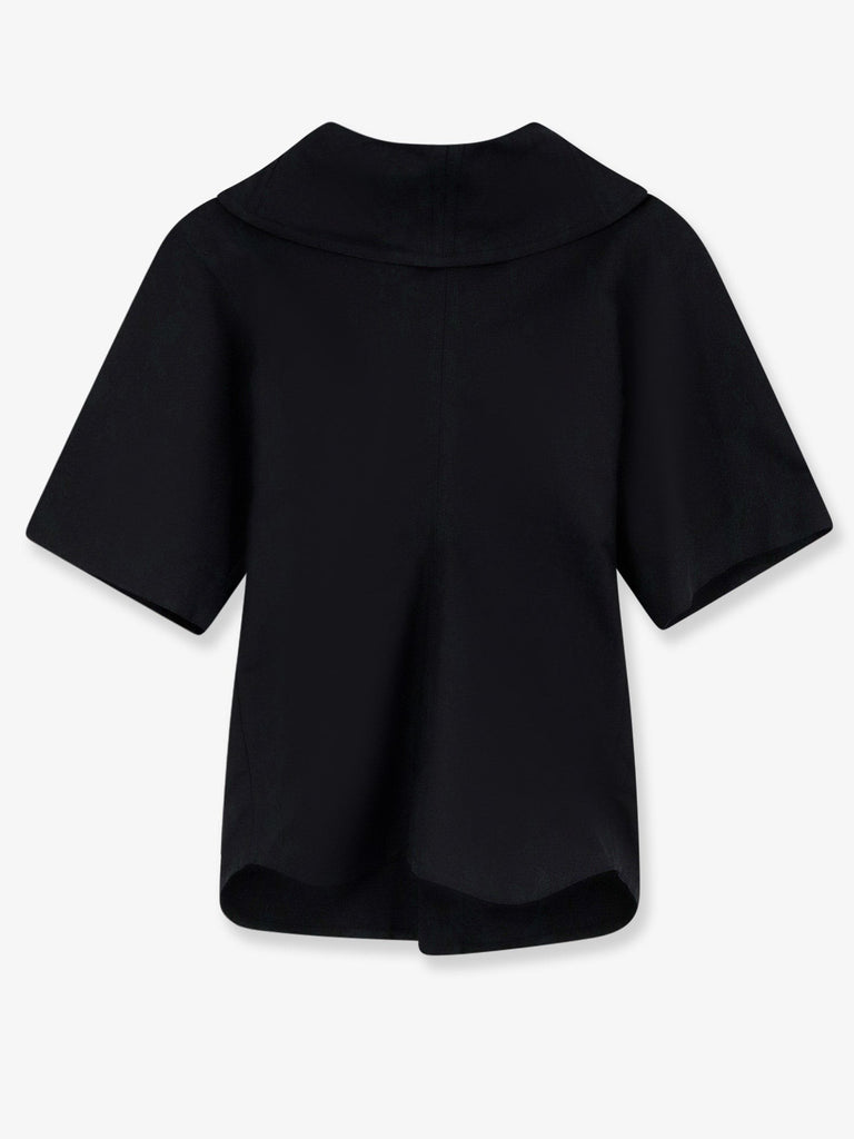 Compact cotton canvas shirt with Square Knot buttons