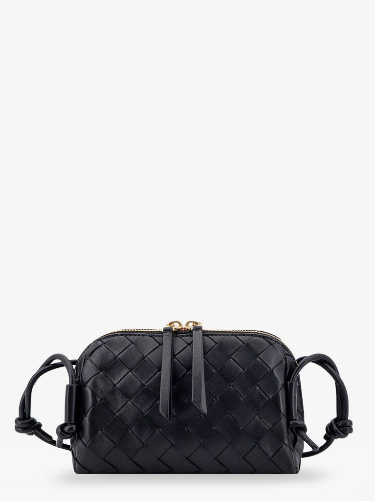 Concert Pouch leather crossbody bag with Intrecciato motif