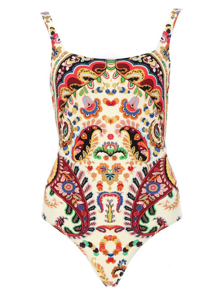 COSTUME INTERO CON MOTIVO PAISLEY FLOREALE