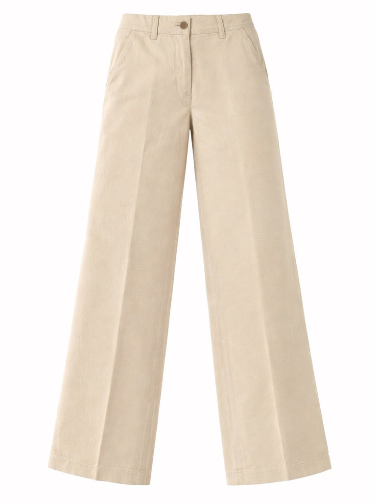 COTTON AND LINEN TAILORED PANTS