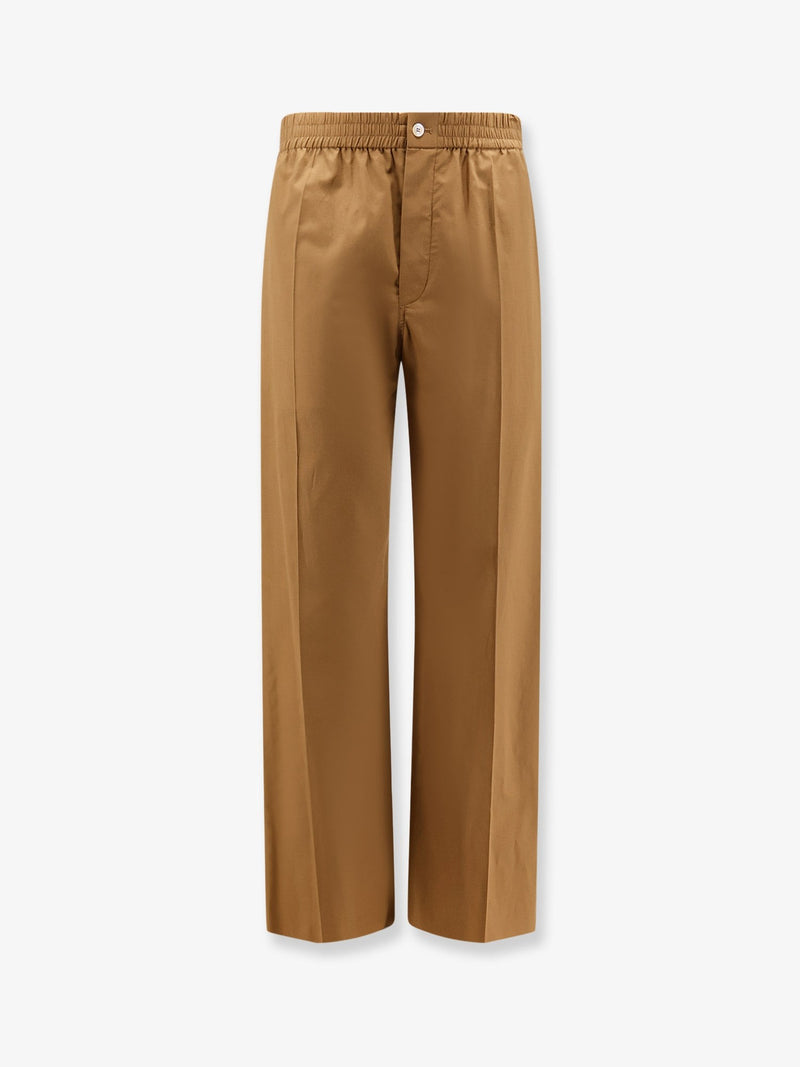 Cotton and linen trousers