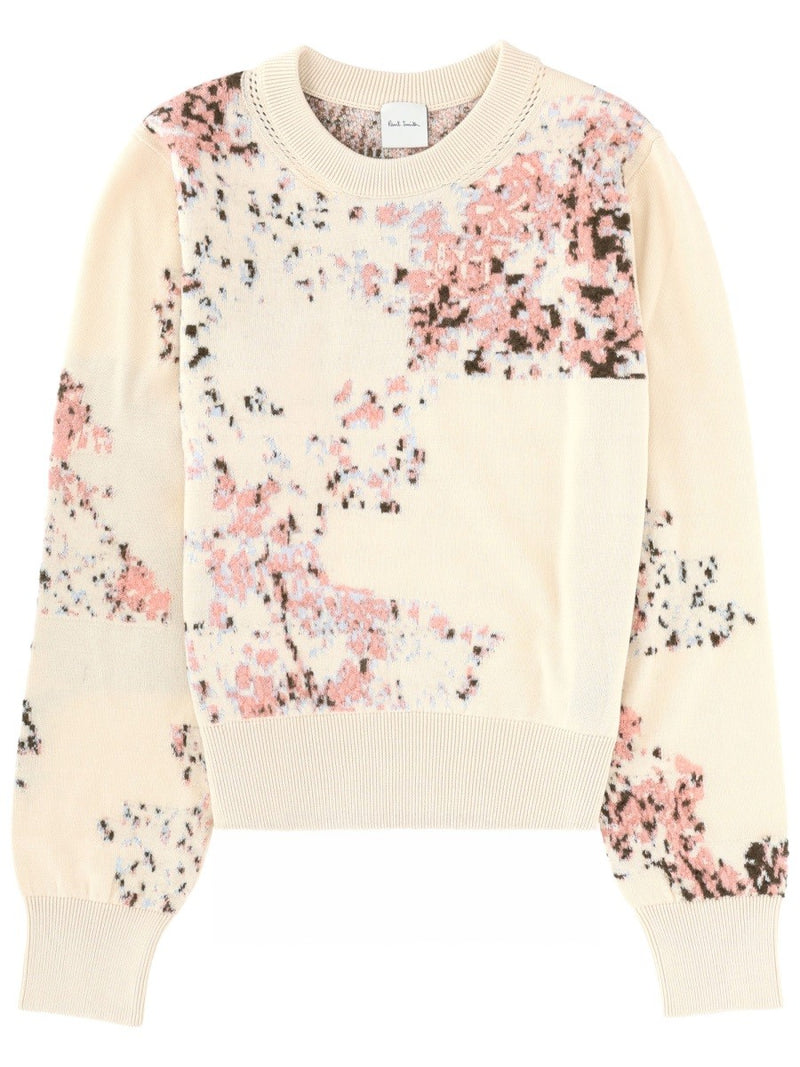 COTTON AND MOHAIR BLEND SWEATER