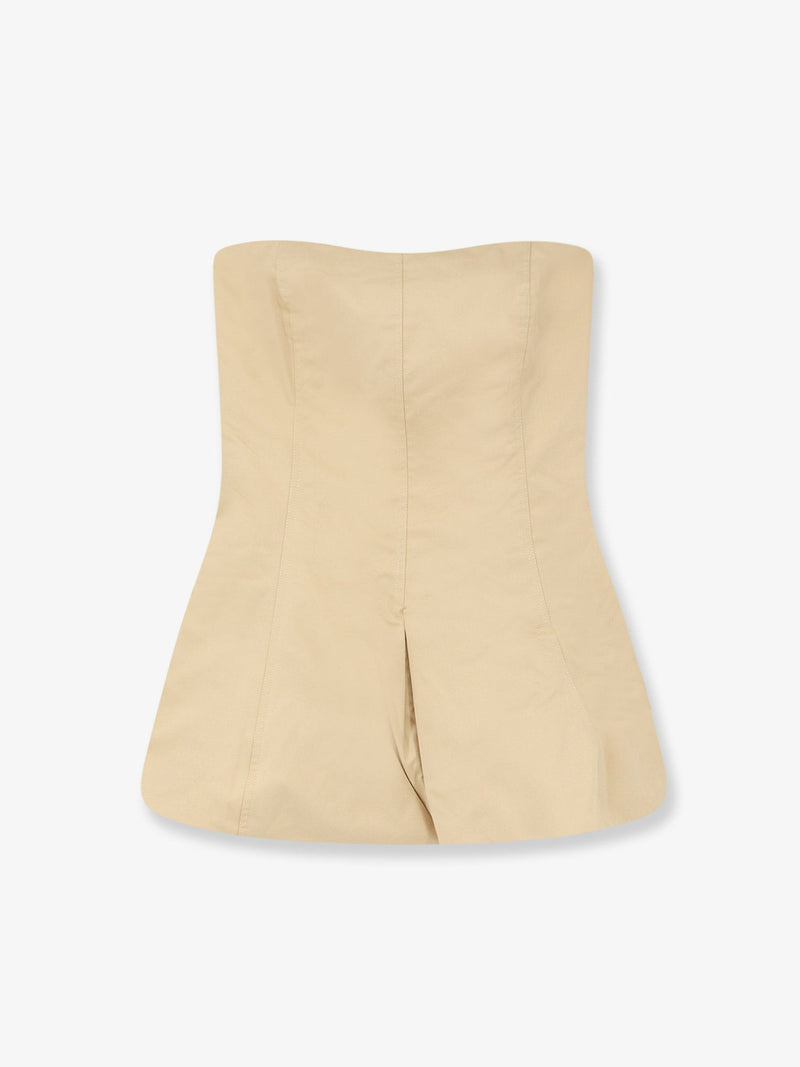 Cotton and silk blend top