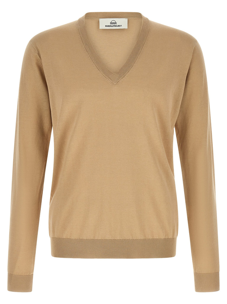 Cotton and silk sweater