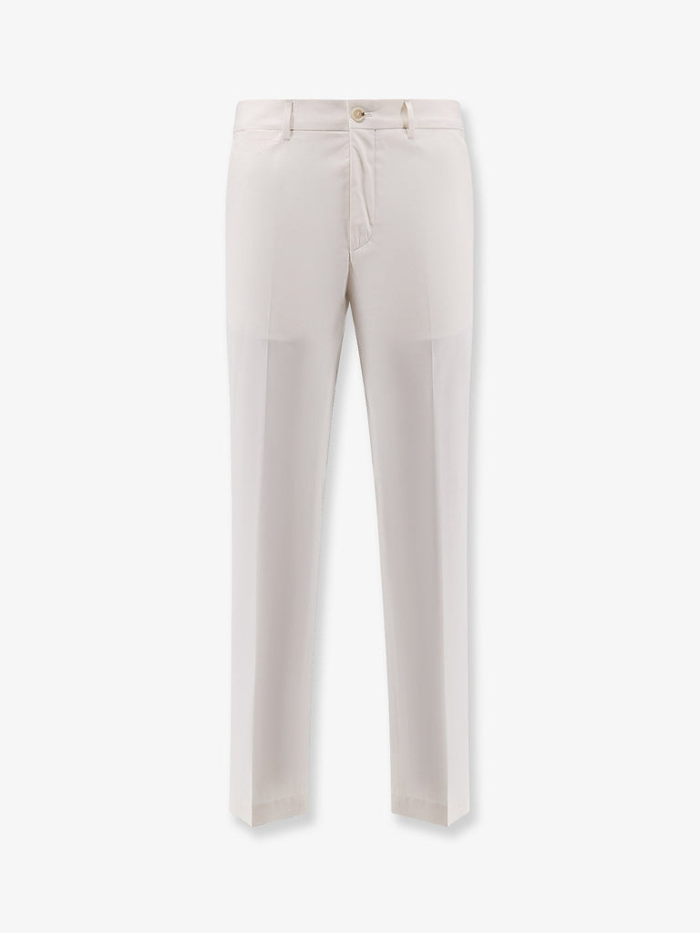 Cotton and silk trousers