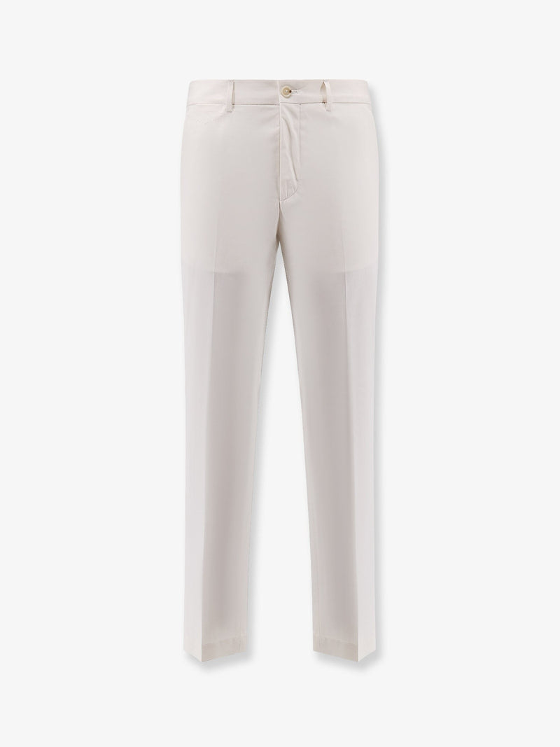 Cotton and silk trousers