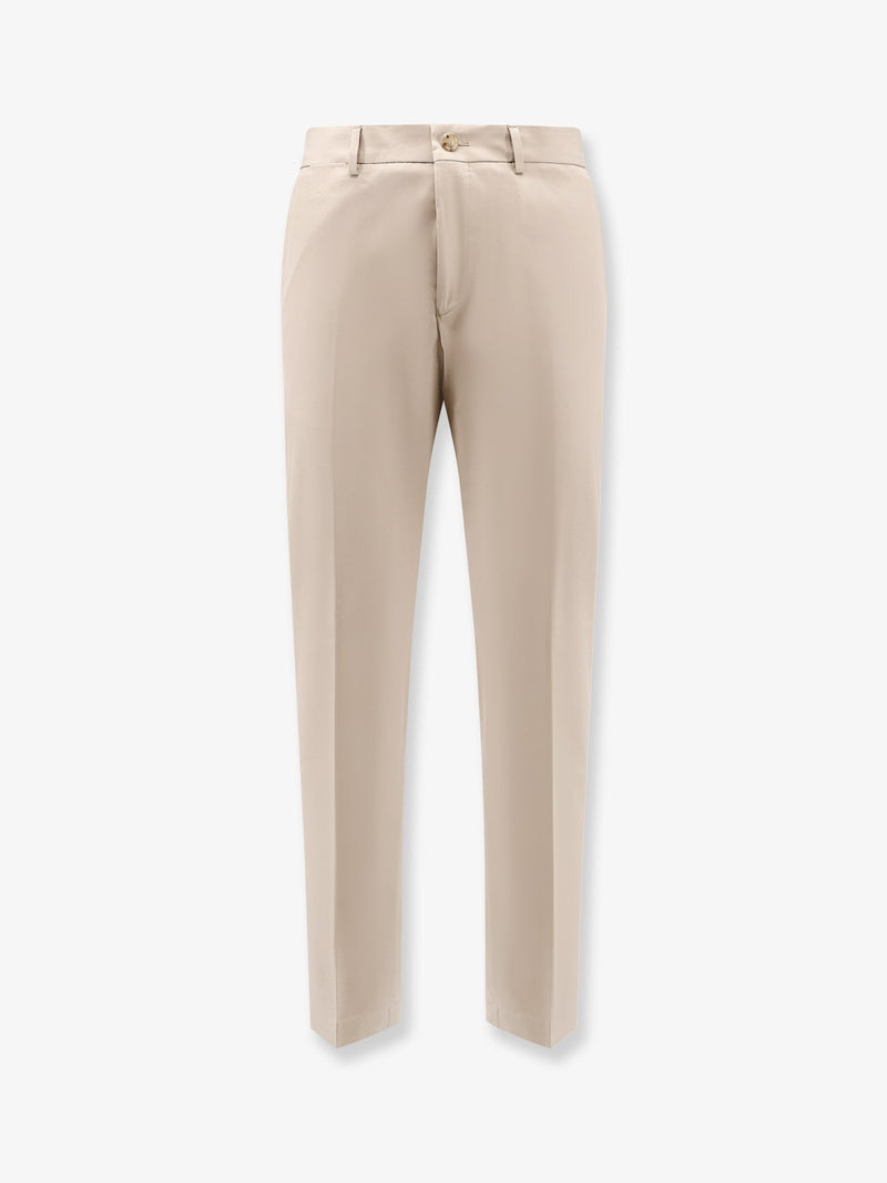 Cotton and silk trousers